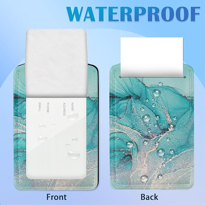 Set of 2 Pink Gold Abstract Marble Luggage Tags - Image 4