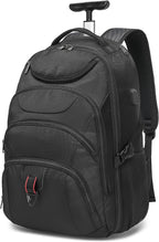 Boavan Rolling Backpack, 17 inch Water Resistant Wheeled Backpack, Carry on by Boavan