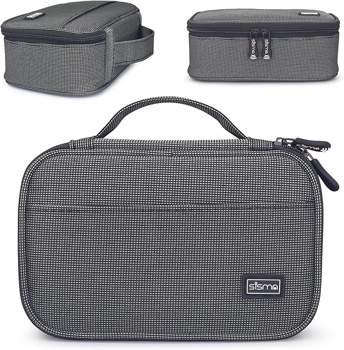 sisma Travel Electronics Organizer Tech Accessories Case Small Carrying Bag - Image 8