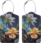 Retro Tulips Luggage Bag Case Tags - Image 3
