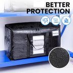 TAILI Extra Large Moving Bags, 2 Pack Black Heavy Duty Totes - Image 8