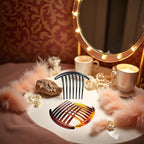 3 Pcs Plastic Hair Side Combs French Twist Comb Tortoise Side Combs Hair Clip Comb Accessories with Seven Teeth for Women Girls Hair Combs Styling Tools and Appliances