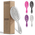 Ninabella Spiral Hairbrush - Detangle Hair Brush - For Brushing Wet or Blow Dry Hair - Detangler Vent Brush - Gray