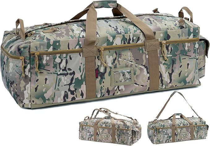 Large Military Duffle Bag Tactical Gear Load Out Bag Deployment Cargo Bag by XMILPAX