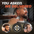 Fagaci Hair Clippers for Men Professional with Precise Cutting, Turbo Power Professional Barber Clippers Cordless, Powerful Motor Fade Mens Hair Clipper Set, Precision Blades Haircut Machine Kit