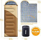 Camping Sleeping Bag, 32℉ Sleeping Bags - Image 2