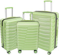 Lightweight Luggage with Spinner Wheels & YKK Zipper, 3-Piece Travel Suitcase by WireHot