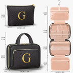 Personalized Gifts for Women, Initial Toiletry Bag Hanging Travel Organizer & - Image 2