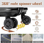 Luggage Set 3 Piece Luggage Set ABS hardshell Spinner Wheels Luggage Carry on - Image 4