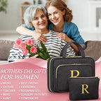 Gifts for Women, Initial Toiletry Makeup Bag Hanging Cosmetic Organizer - Image 8