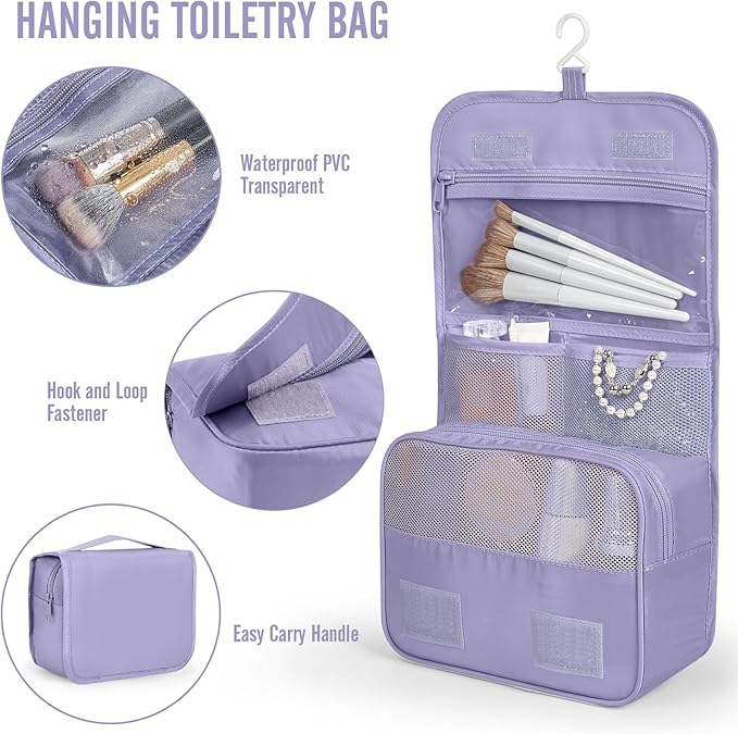 Veken 10 Set Packing Cubes for Travel Essential, Suitcase Organizer Bags in 4 - Image 3