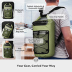 STOVER 5/10/25/30/40/55L Waterproof Backpack- Floating Dry Bag - Image 3