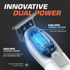 Fagaci Professional Hair Clippers and Trimmer Set - Cordless, 440C Blades