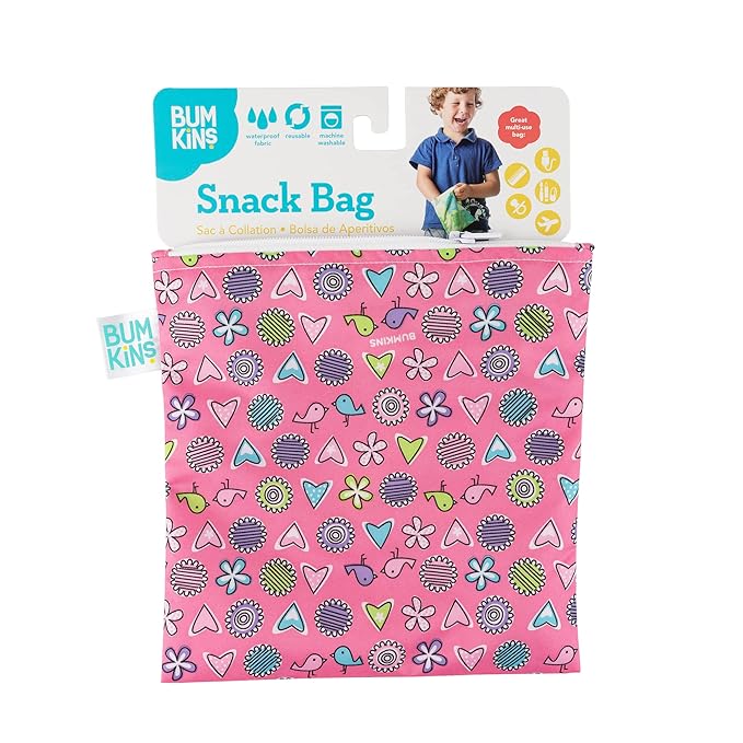 Bumkins Reusable Sandwich and Snack Bags, - Image 6