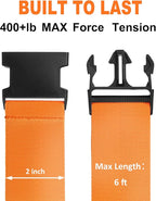 Luggage Straps for Suitcases TSA Approved Travel Belt 8 Pack by Chelmon - Image 2
