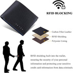 VISOUL Leather Mens Bifold RFID Blocking Wallet - Image 5