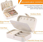 Travel Jewelry Box, PU leather Small Jewelry Organizer - Image 7