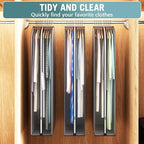 10" Gusseted Garment Bags for Hanging Clothes 50" Suit Bags for Open Closet - Image 6