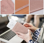TIGARI Passport Holder for Travel Women Men, PU Leather Passport Wallet Cover - Image 4