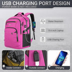 40L Expandable Laptop Backpack, Anti-thief Travel Backpack - Image 6