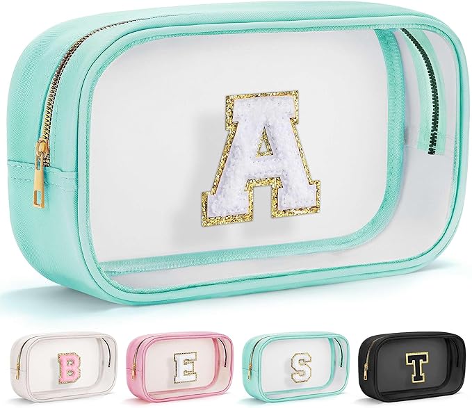 YOOLIFE Initial Clear Makeup Pouch by YOOLIFE