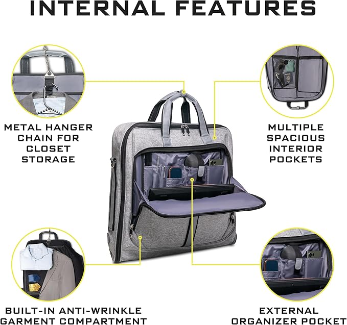 Premium Suit Garment Bag Carry On - Image 5