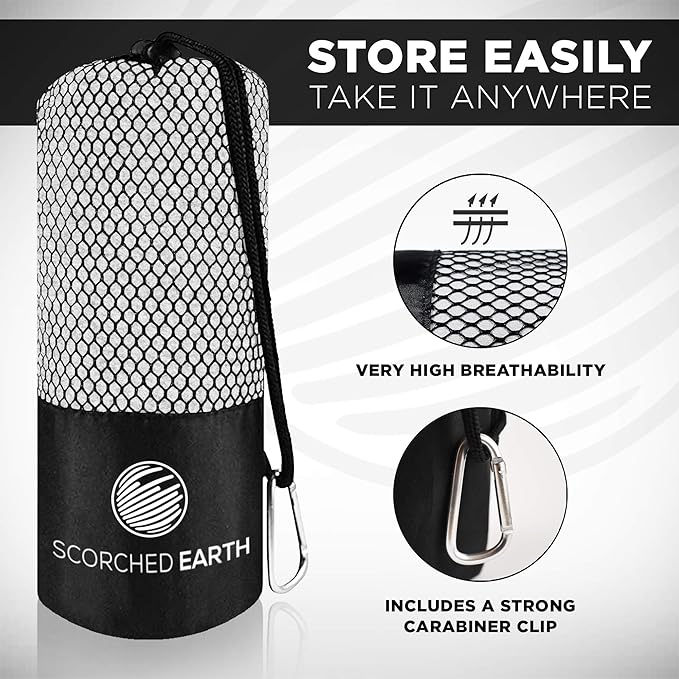 ScorchedEarth Microfiber Travel & Sports Towel Set - Image 3