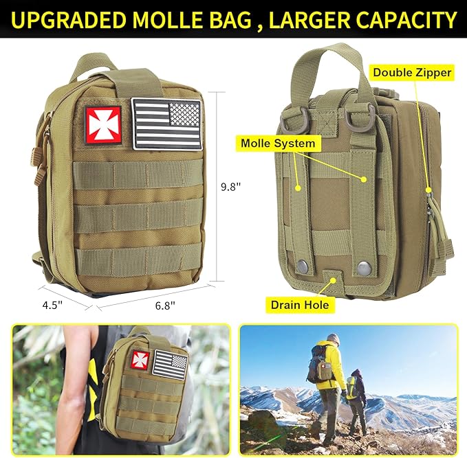 Survival Kit, Gifts for Men Outdoor Adventure Camping Hiking Hunting - Image 2