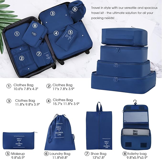 Merax Luggage sets of 13 Piece 16 20 20 28 IN Carry on Luggage Hard Case Green - Image 5