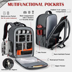 SDYSM Camera Backpack, Hardshell DSLR/SLR Camera Bag - Image 2
