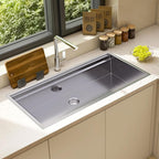 44.3-Inch Undermount Kitchen Sink Workstation, 16 Gauge 304 Stainless Steel - Image 2