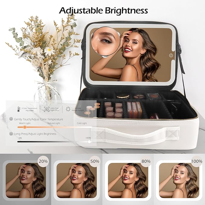 MOMIRA Travel Makeup Bag Cosmetic Bag Makeup Organizer Bag - Image 4