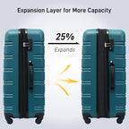 Merax Luggage Sets of 3 Piece Carry on Suitcase Airline Approved, Hard Case - Image 4