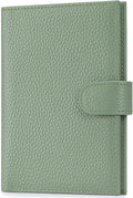 Passport Holder for Travel Women RFID Blocking Genuine Leather Passport Wallet by FREYAMIRA