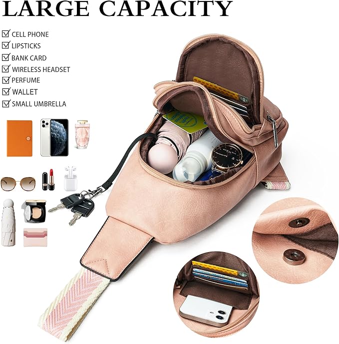 Sling Bag Crossbody Bags for Women Small Cross Body Bag Fanny Packs Chest Sling - Image 4