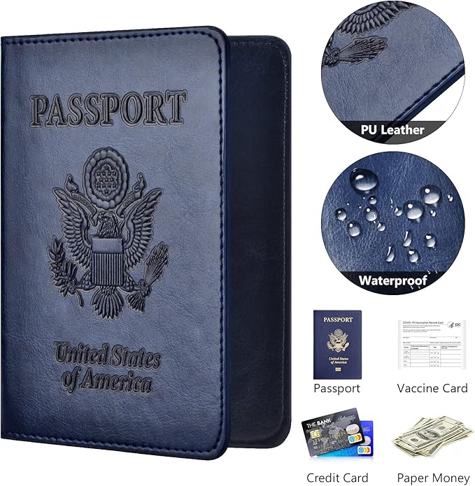 Passport and Vaccine Card Holder Combo, Passport Holder - Image 4