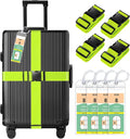 8 Pack Luggage Straps and Cruise Luggage Tags Set, Luggage Straps by Gostwo