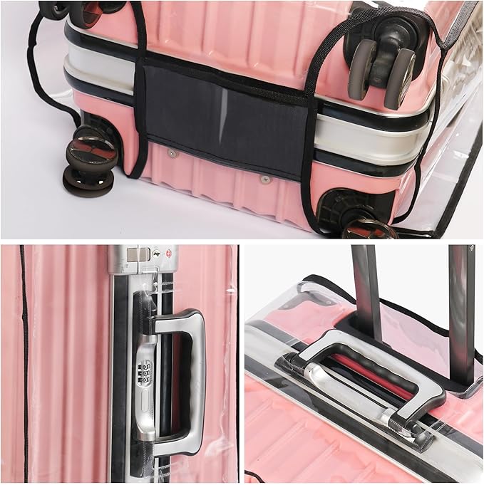 Clear PVC Suitcase Cover Protectors Transparent Luggage Covers Waterproof - Image 4