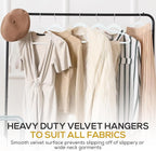 Premium Velvet Hangers 50 Pack Ultra Thin Non Slip Adult Felt Space Saving Slim - Image 7