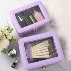 Aveniee Clear Makeup Bags, Double Layer Cosmetic Bags - Image 5