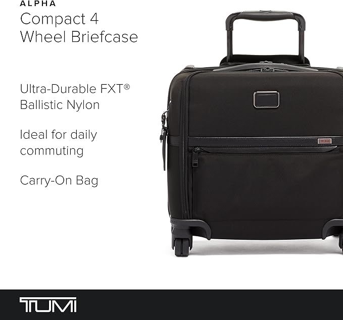 TUMI - Alpha Compact 4 Wheeled Brief - Laptop Bag - Image 2
