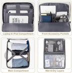 Travel Backpack for Women, Carry On Backpack Flight Approved, Personal Item - Image 5
