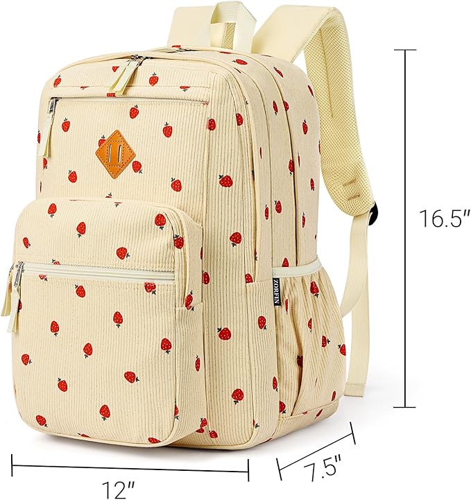 ZORFIN 26L Backpack for College, and Travel: Corduroy Bookbag - Image 2