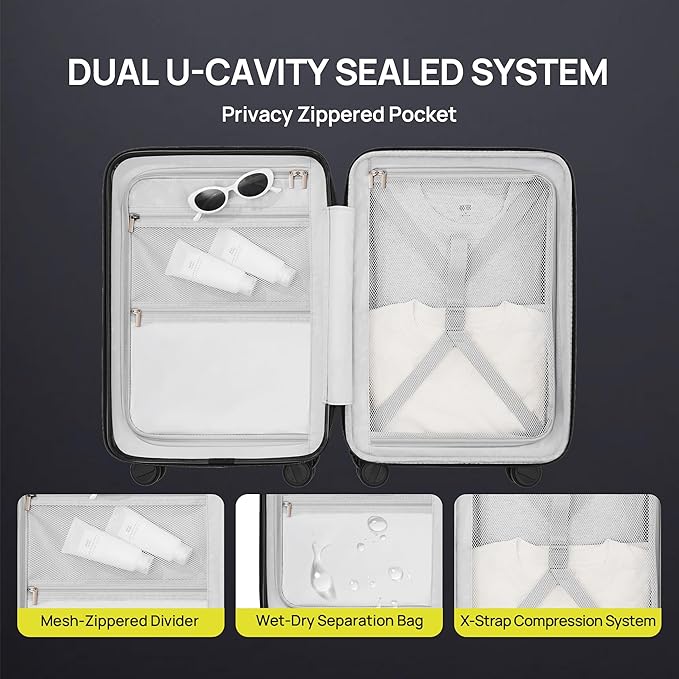 NINETYGO Carry on Luggage 22X14X9 Airline Approved - Image 8
