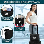PAVILIA Travel Blanket and Pillow, Arms Opening Airplane Blankets - Image 4