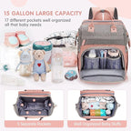 DERJUNSTAR Diaper Bag Backpack – Large Capacity Baby Diaper Bag - Image 2