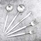 Gugrida 20-Piece 18/10 Stainless Steel Flatware Silverware, Luxury Dinnerware - Image 8