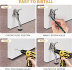 Kick Down Door Stoppers for Bottom of Door, Heavy Duty Kickdown Door Stop - Image 7