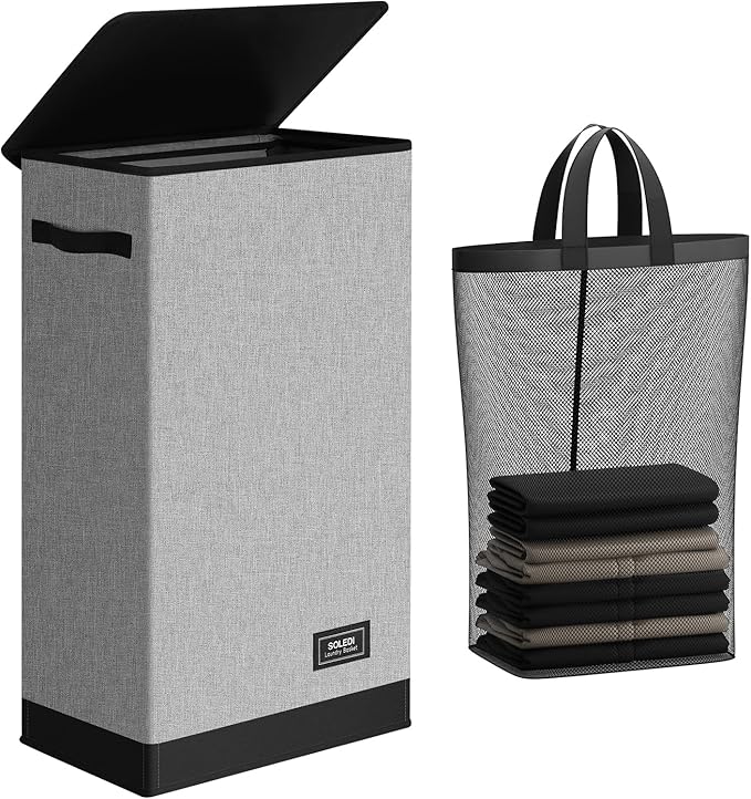 SOLEDI Slim Laundry Hamper by SOLEDI