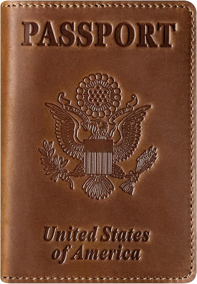 BIAOTIE Premium Leather Passport Holder Covers, Rfid Travel Wallet Passport by BIAOTIE